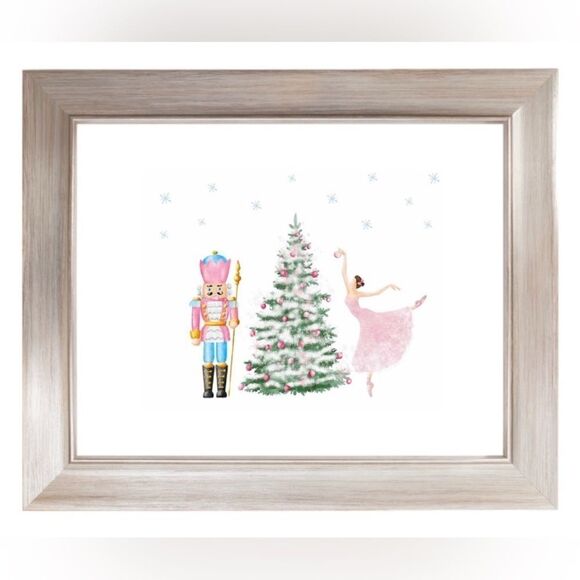 Nutcracker Christmas Art Print - Picture 1 of 4